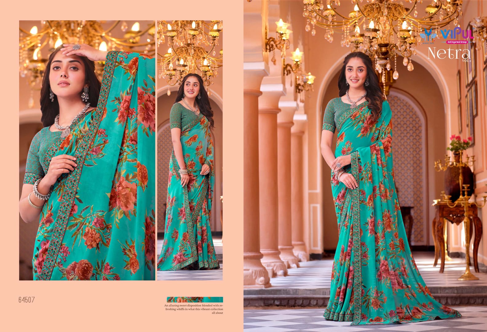 Netra Vol 2 Vipul Daily Wear Wholesale Printed Sarees Catalog